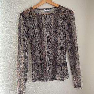 Snake print top :)
